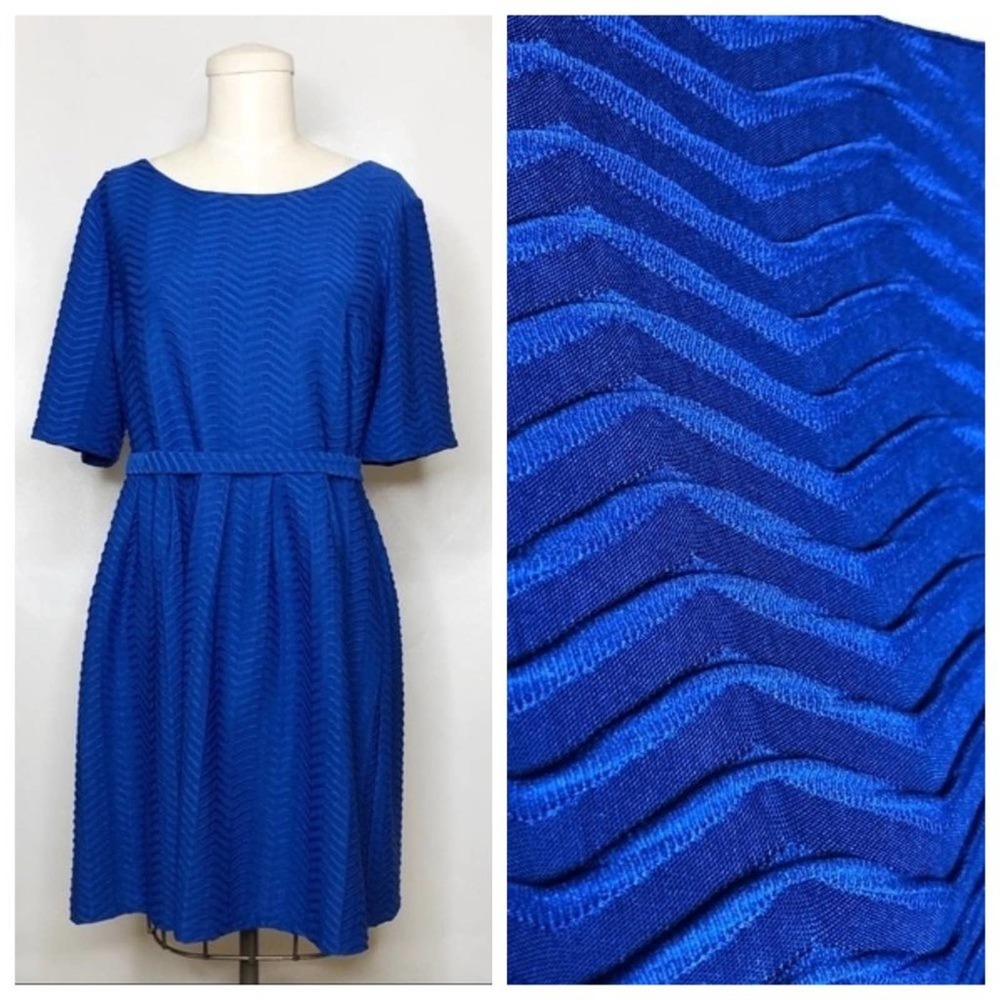Comfy Royal Blue Stretchy Dress 14W